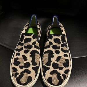 Rothy’s Slip-On Leopard Print Sneakers Size 7.5 GUC